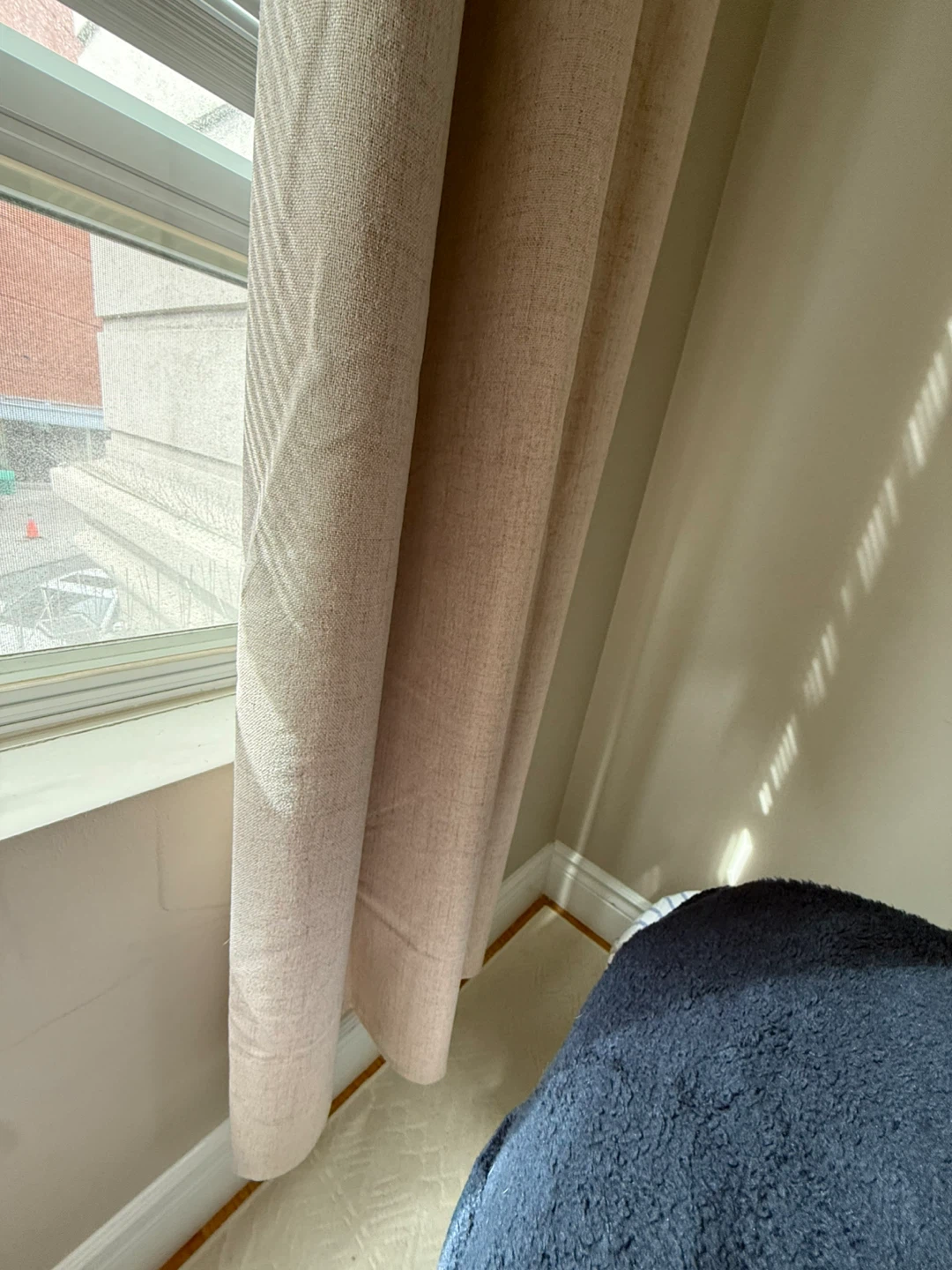 NICETOWN Cream 100% Blackout Linen Curtains - photo 3