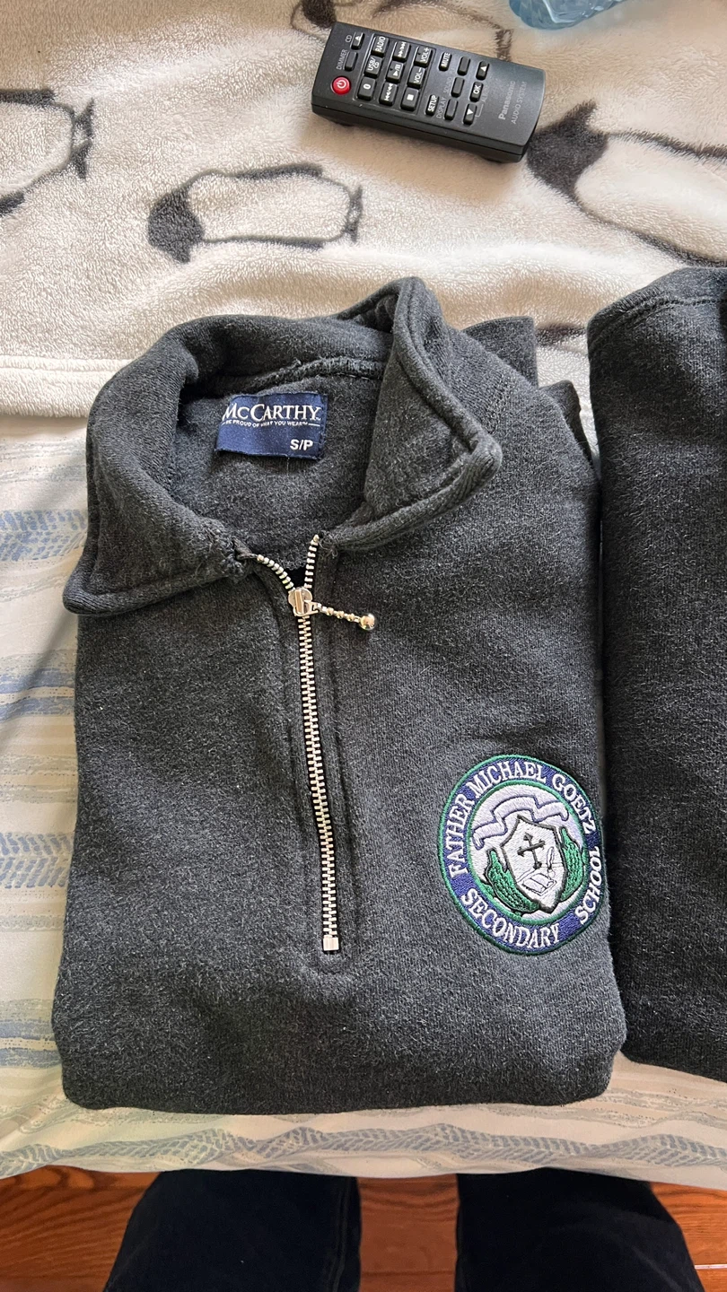 Father Michael Goetz women’s school uniform shirts and sweaters
