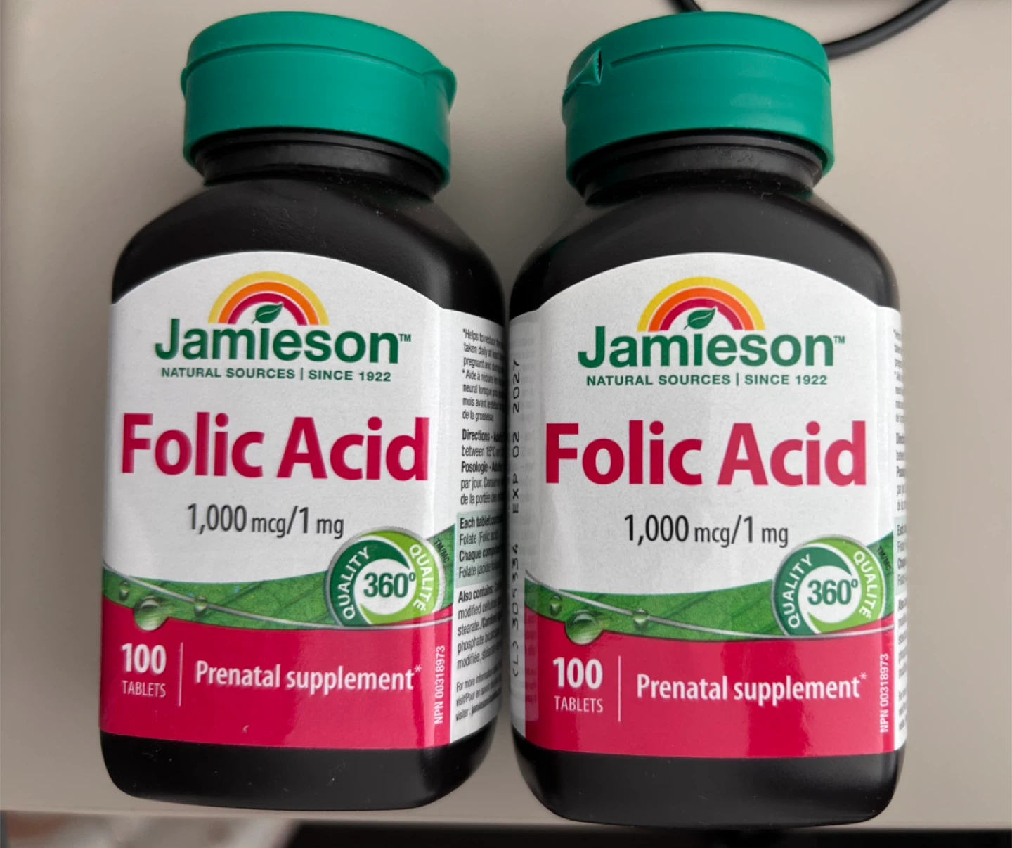Jamieson Folic Acid 1000mcg