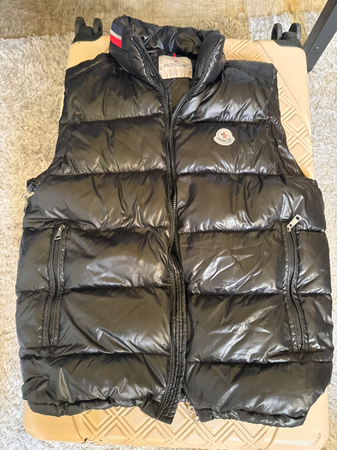 Moncler Black Puffer Vest