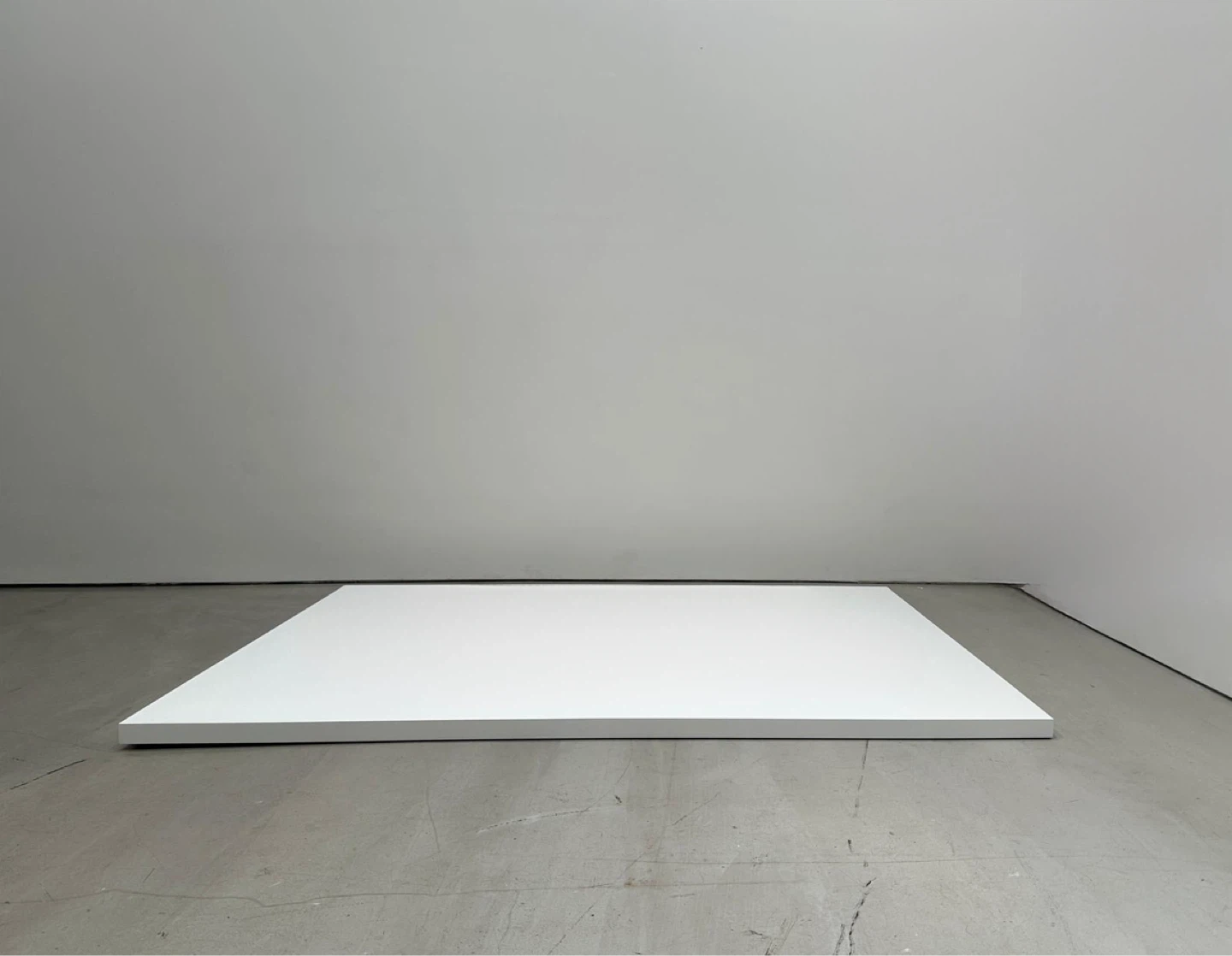 Custom-built large low white pedestal - photo 2