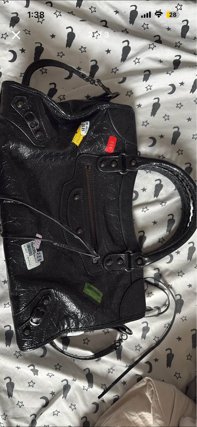Black Leather city bag