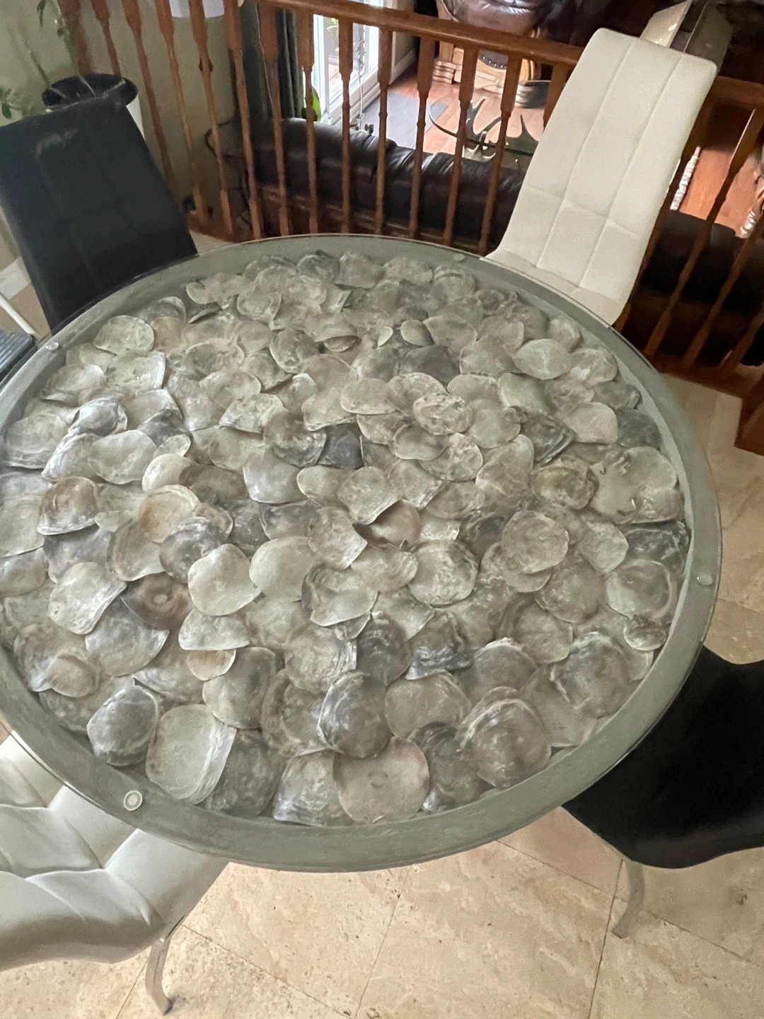 Round Glass Top Dining Table with Pedestal Base - photo 3