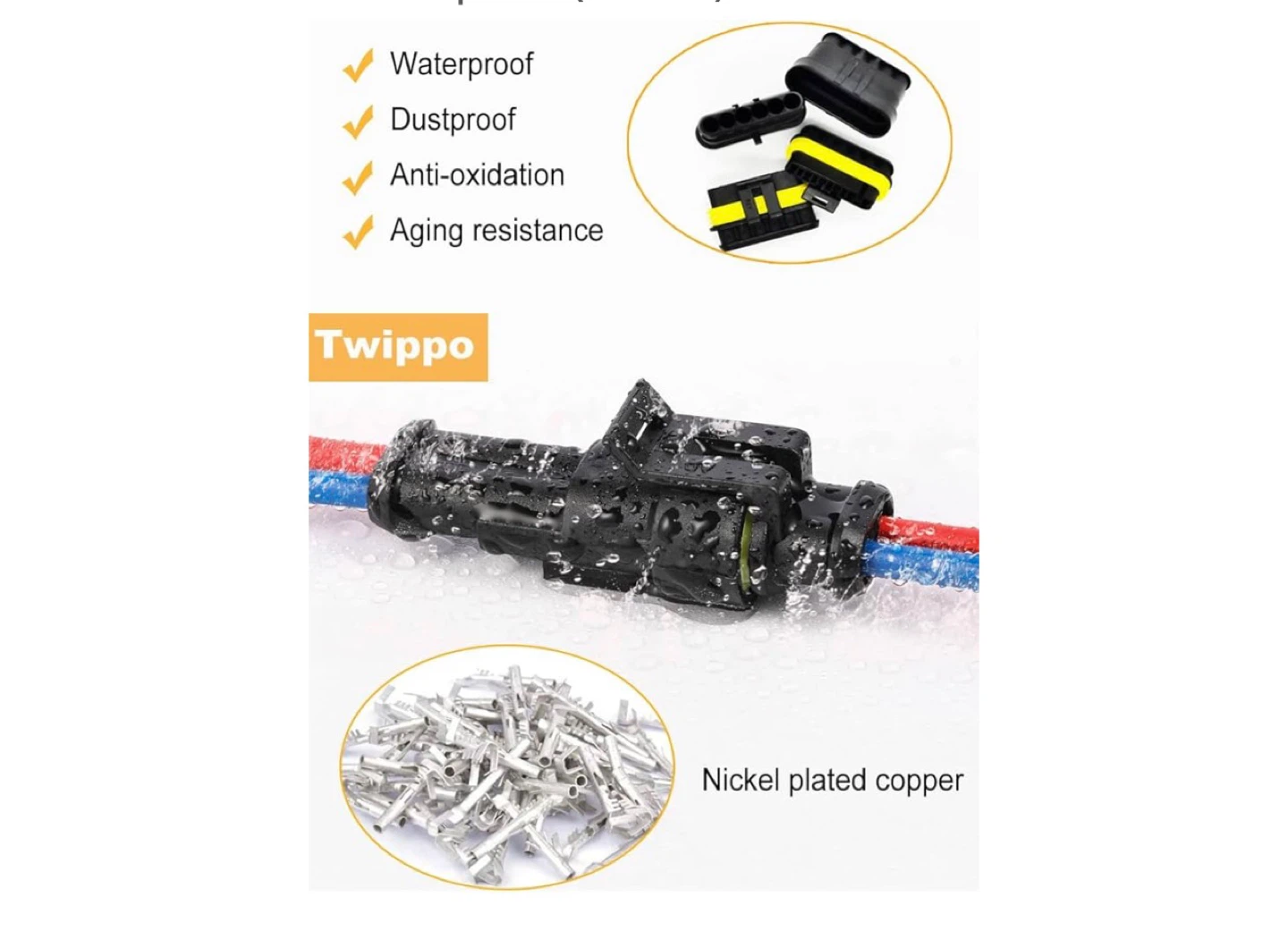 708 Pcs Waterproof Electrical Connectors Kit - photo 4