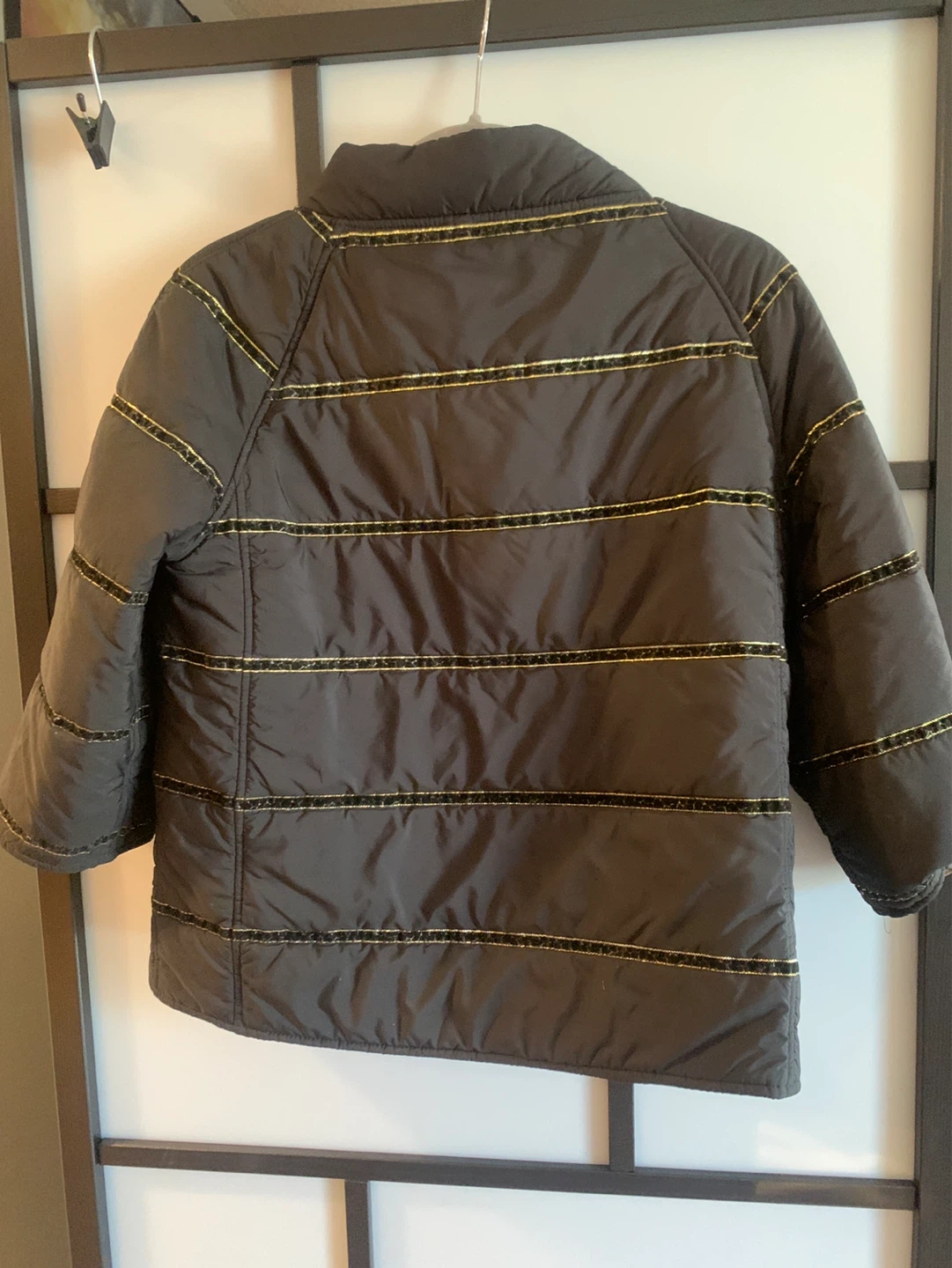 Reversible Puffer Jacket - Leopard Print & Black Gold - photo 3