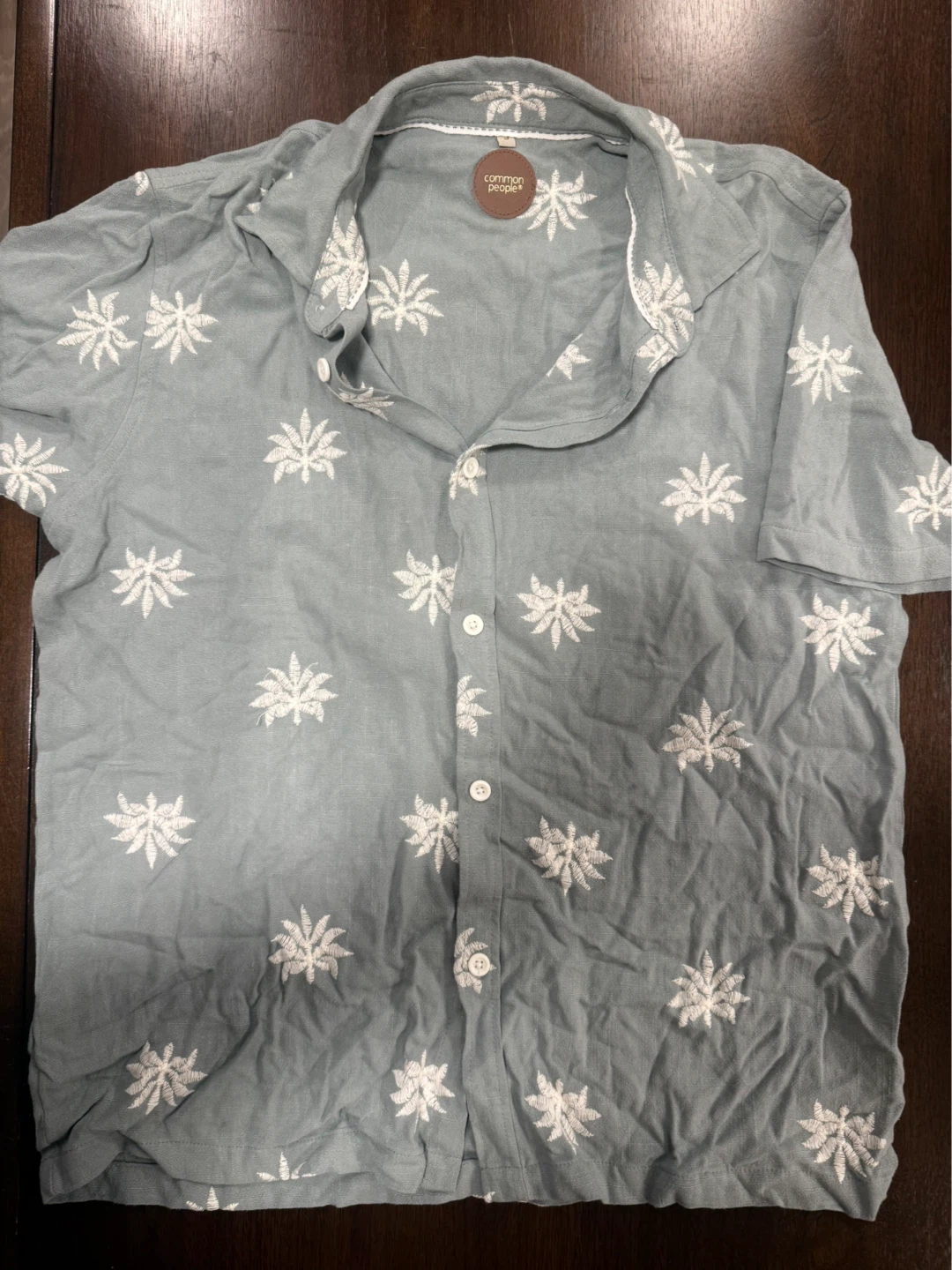 Common People Men's Short Sleeve Button-Up - photo 3