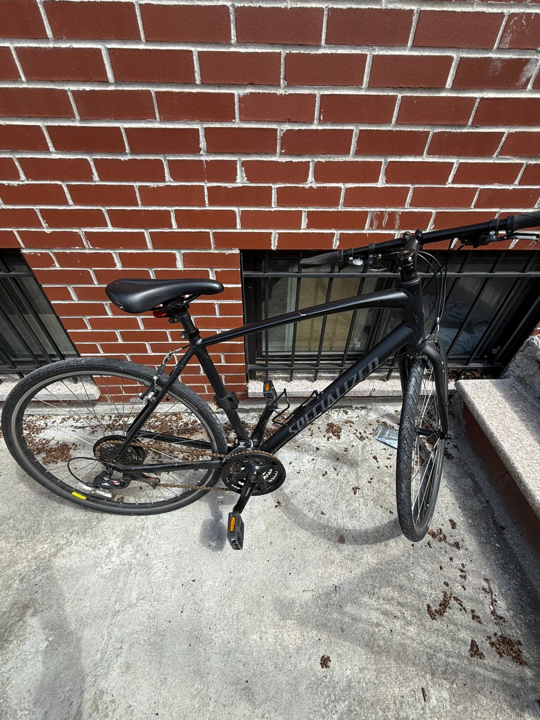 Specialized Black Hybrid Bike