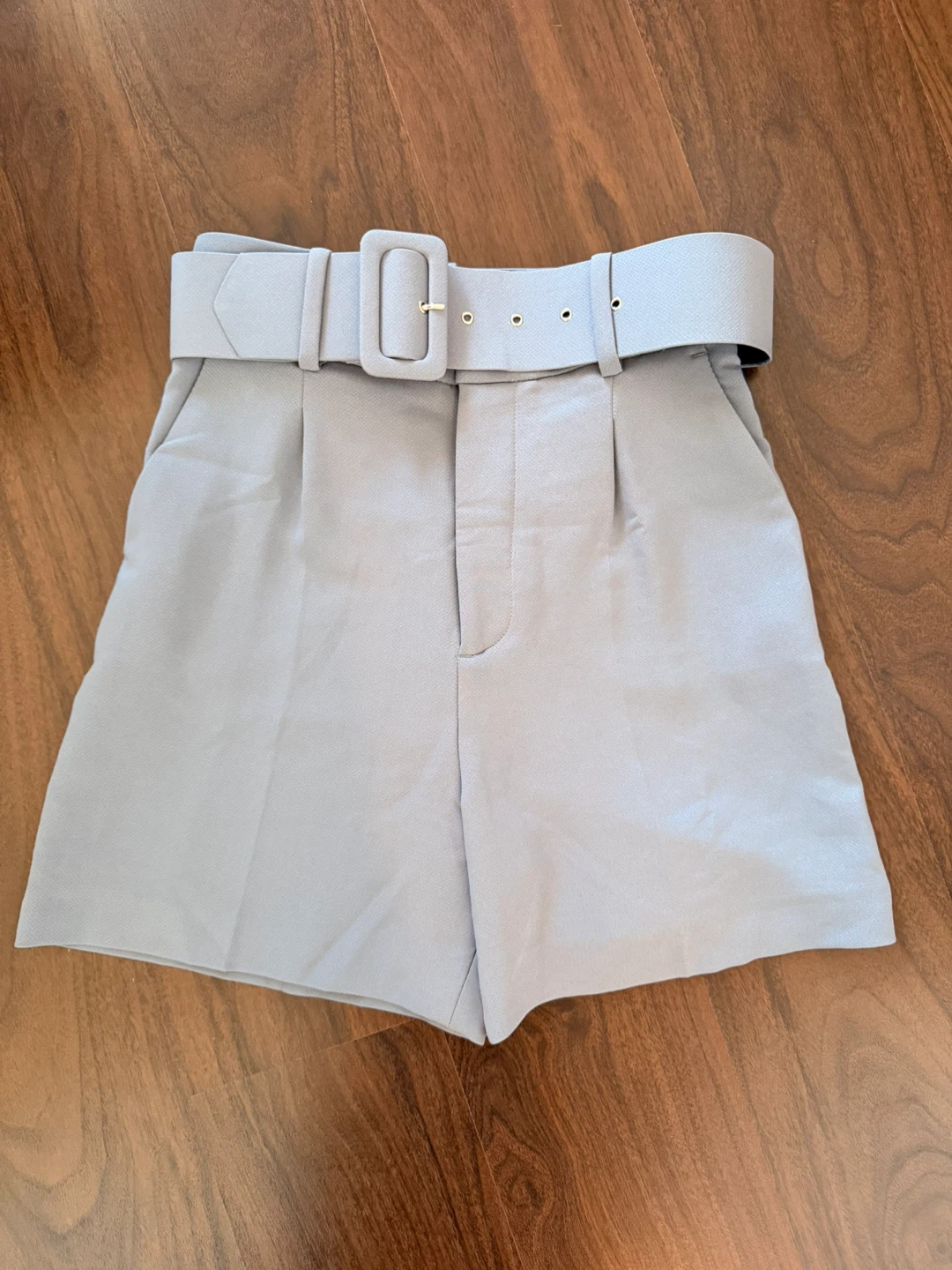 Zara High Waisted Belted Shorts