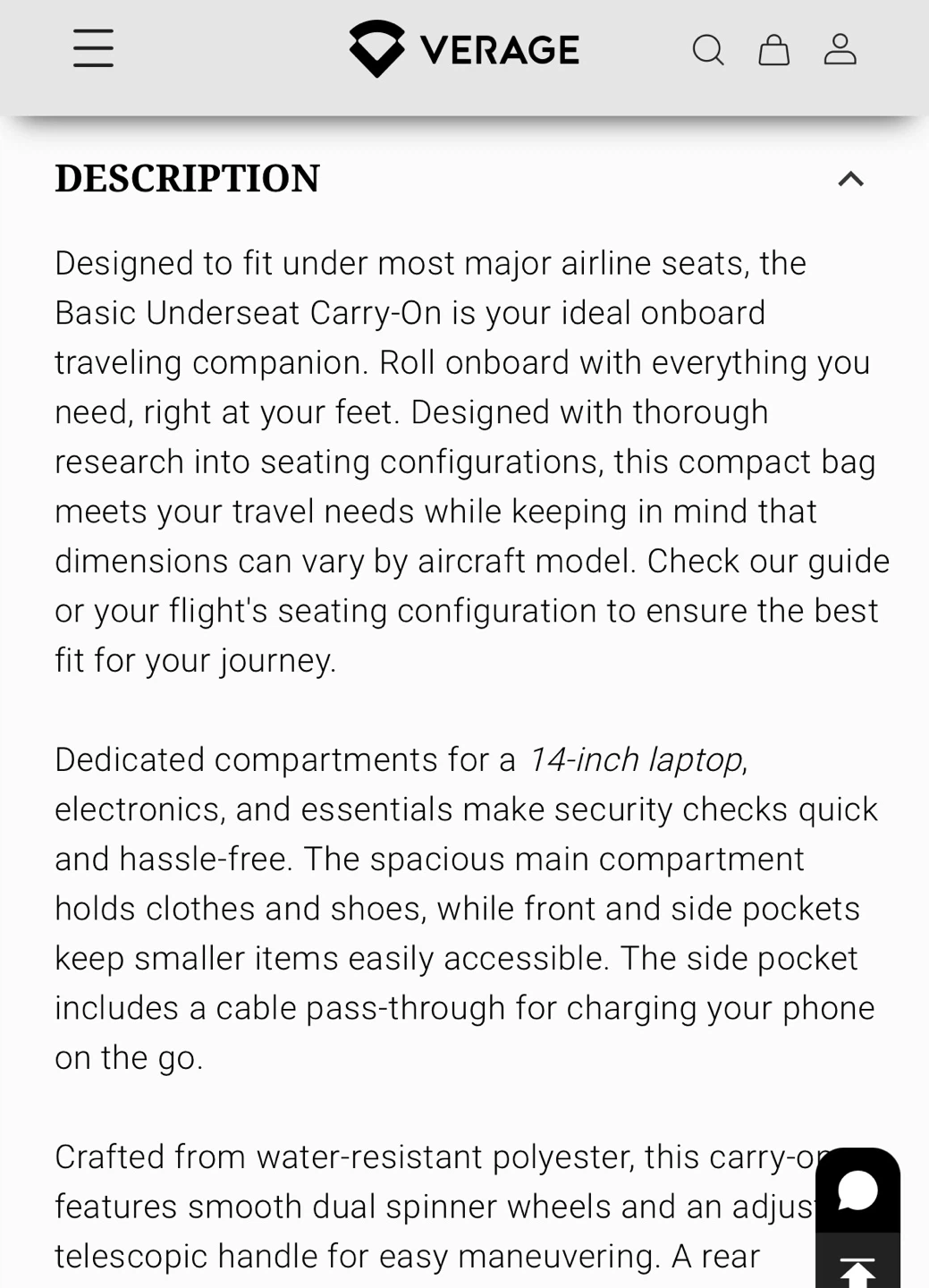 Grey Verage Basic Underseat Carry-on Luggage - photo 2