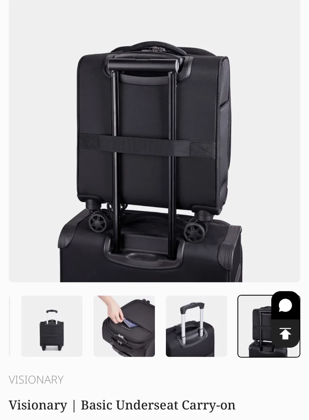 Grey Verage Basic Underseat Carry-on Luggage