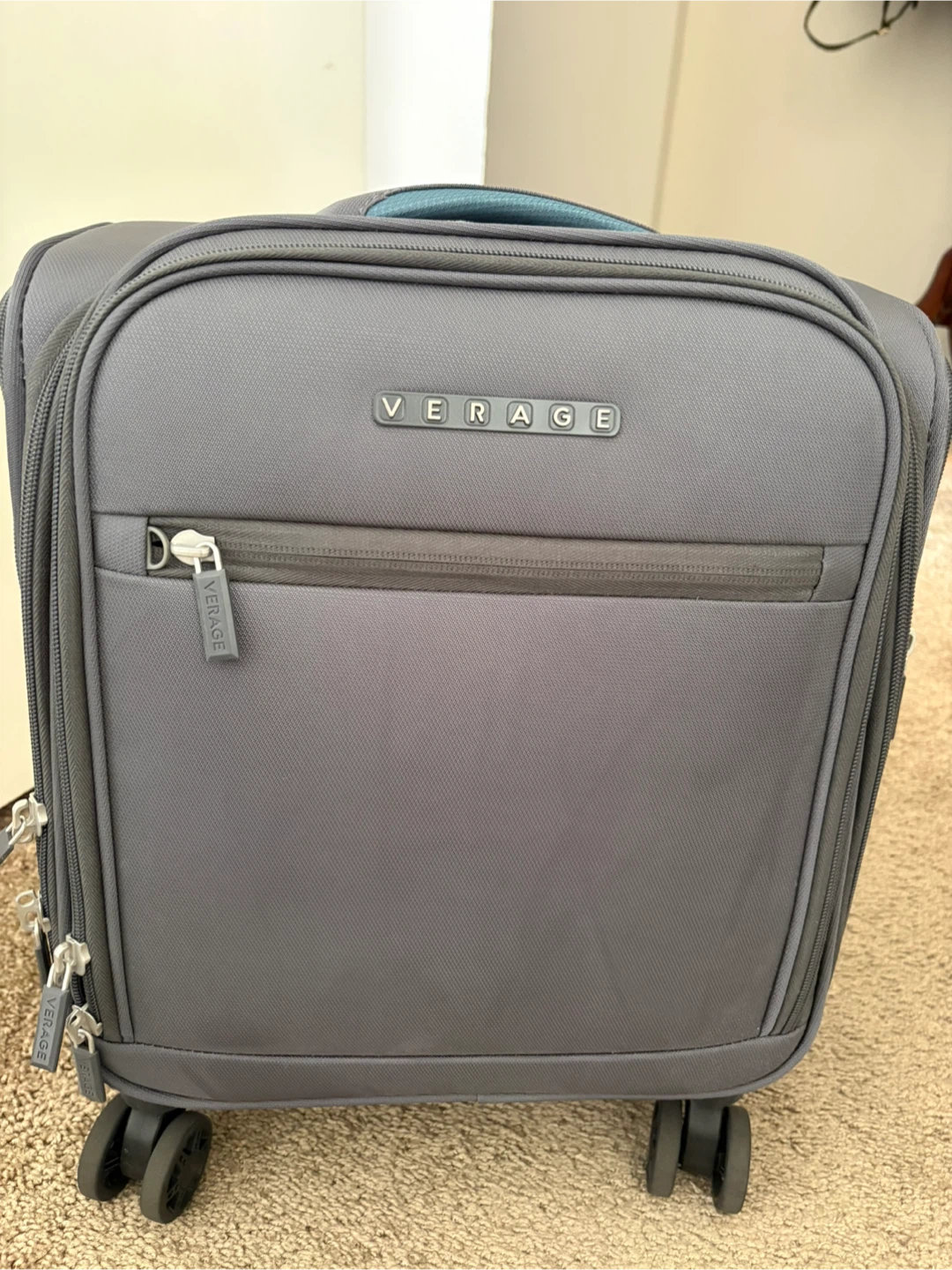 Grey Verage Basic Underseat Carry-on Luggage - photo 5