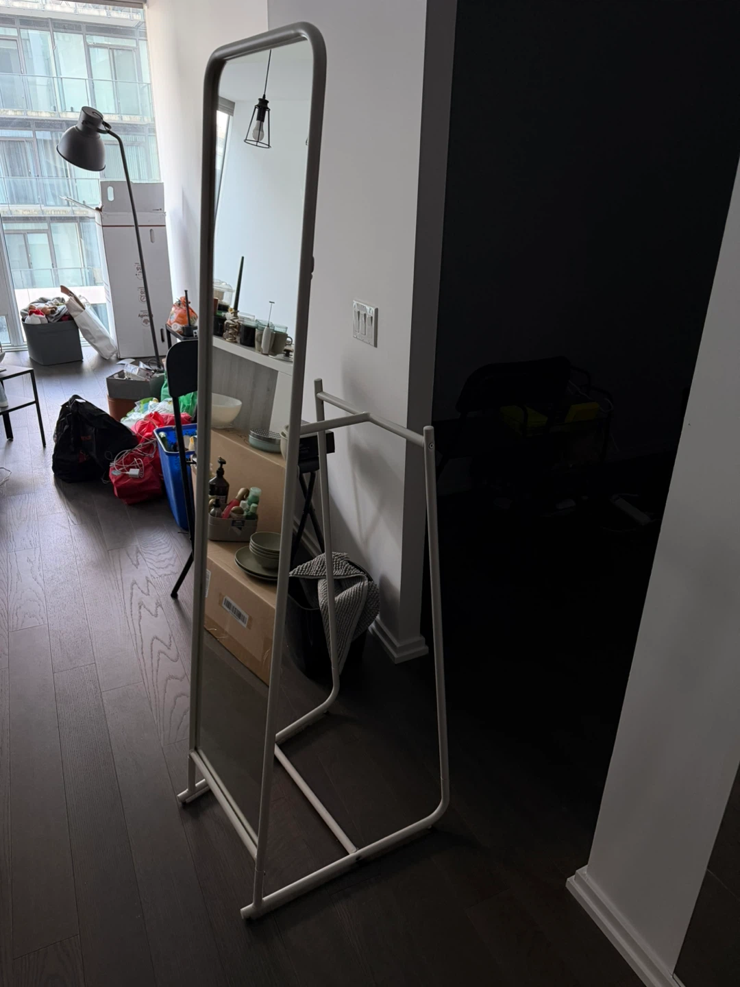White Full Length Standing Mirror (IKEA KNAPPER) - photo 3