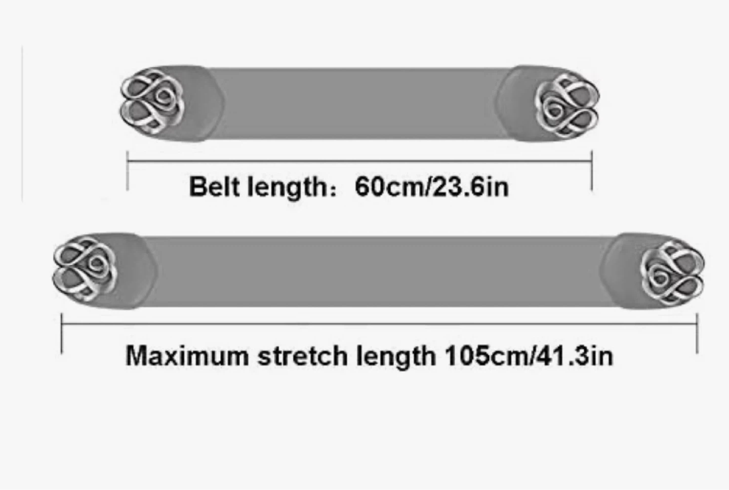 Stretchy Belt with Ornate Buckle - photo 4