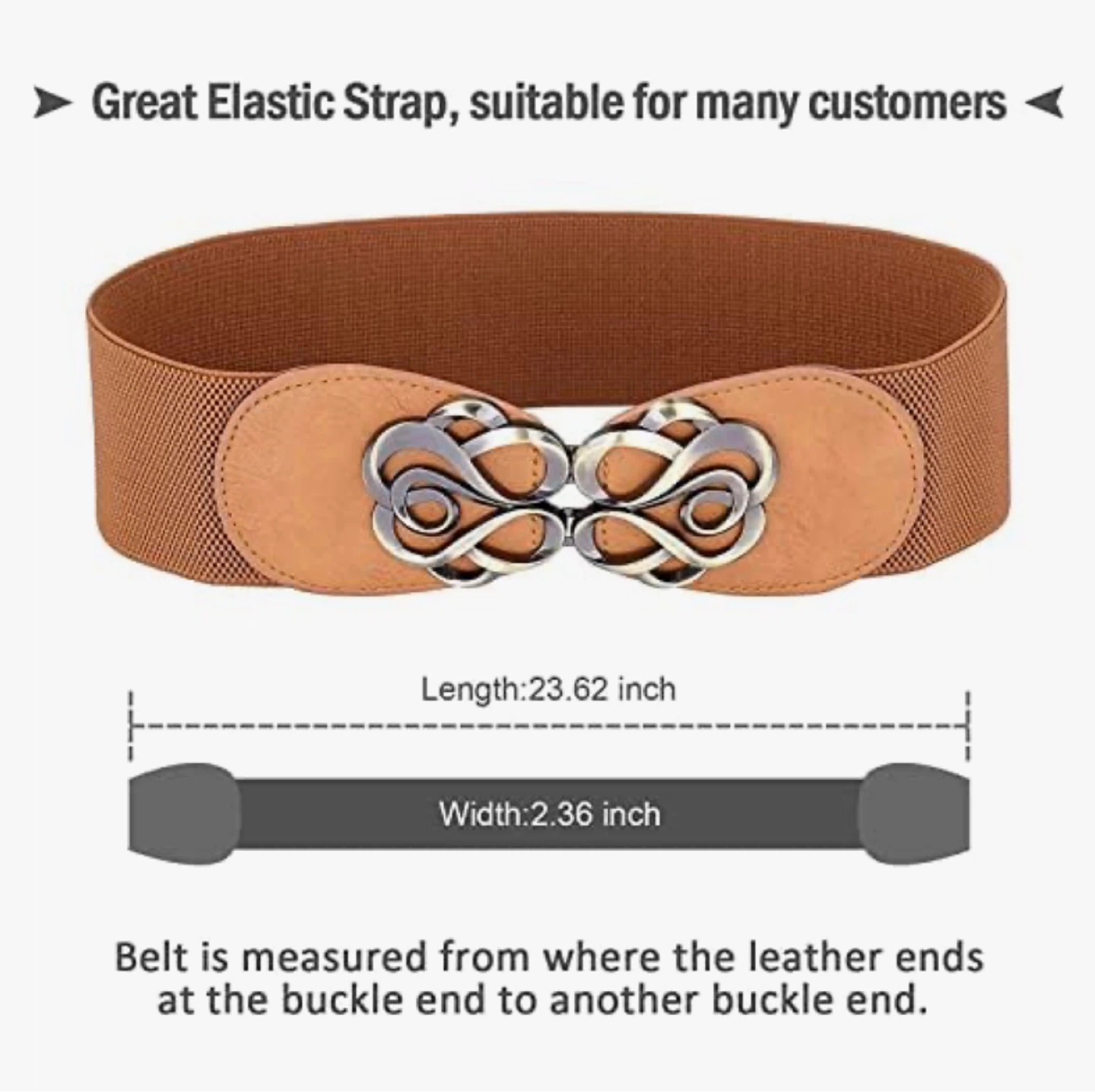 Stretchy Belt with Ornate Buckle - photo 5