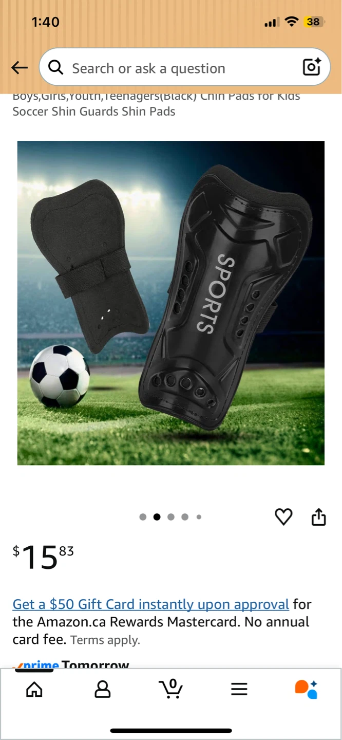 NEW! Kid’s Soccer Shin Guards (Medium)