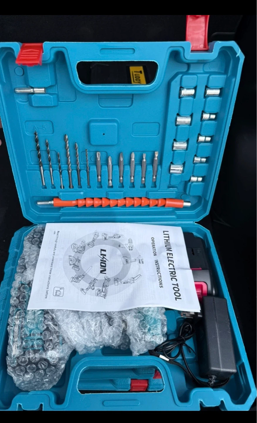 Cordless Drill Set with 2 Batteries