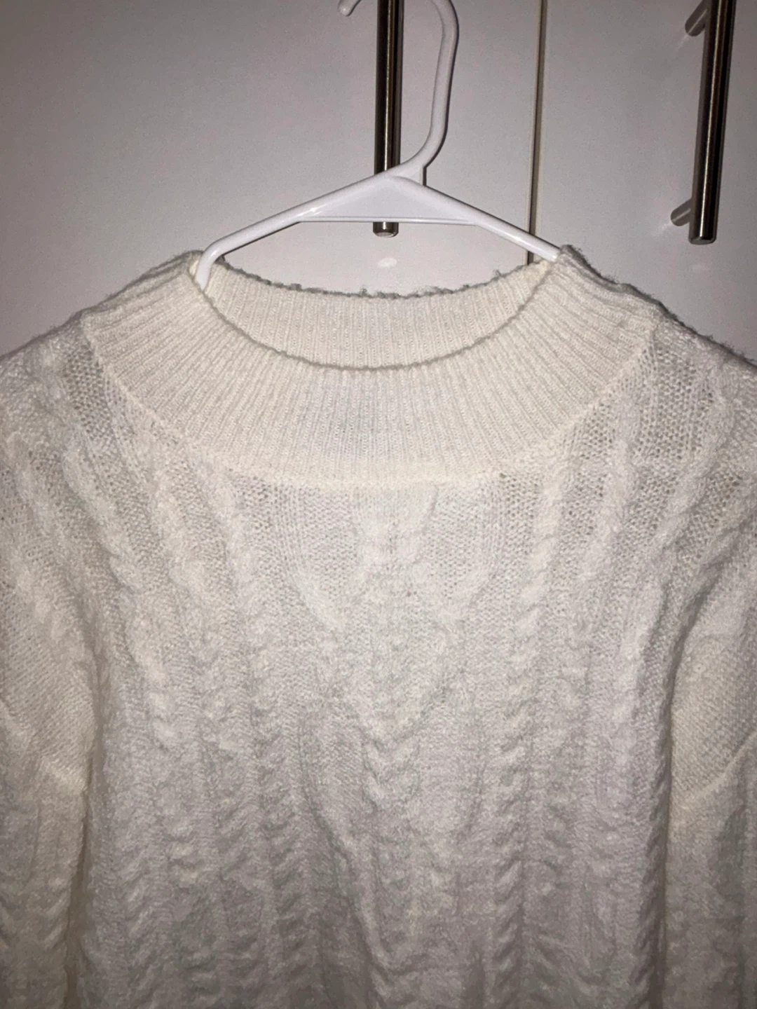 Cream Cable Knit Sweater - photo 3