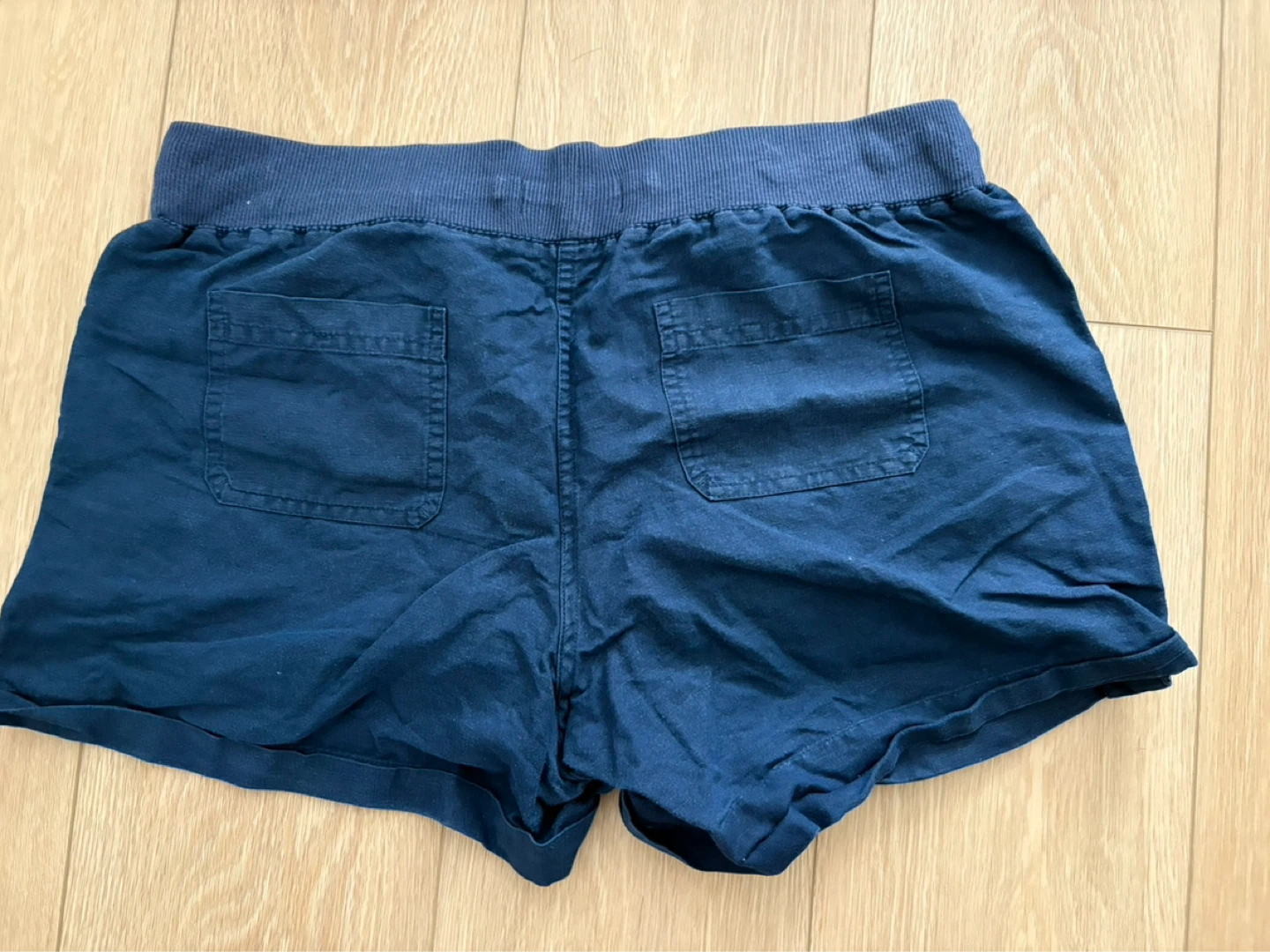 Medium Banana Republic Blue elastic waist summer Shorts Size M - photo 3
