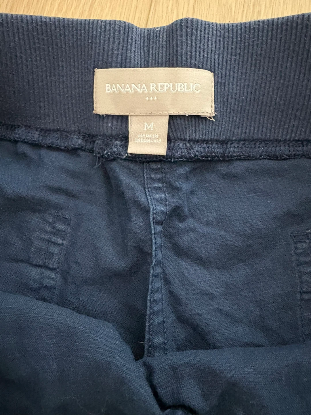 Medium Banana Republic Blue elastic waist summer Shorts Size M - photo 2