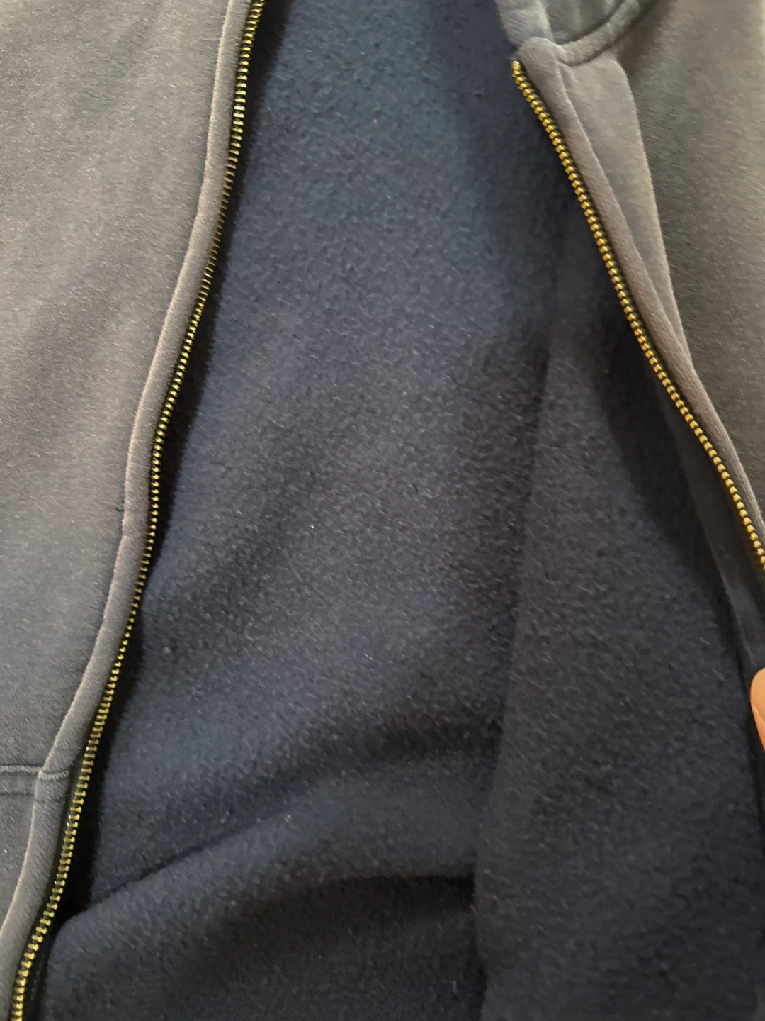 Navy Blue Zip-Up Hoodie - photo 3
