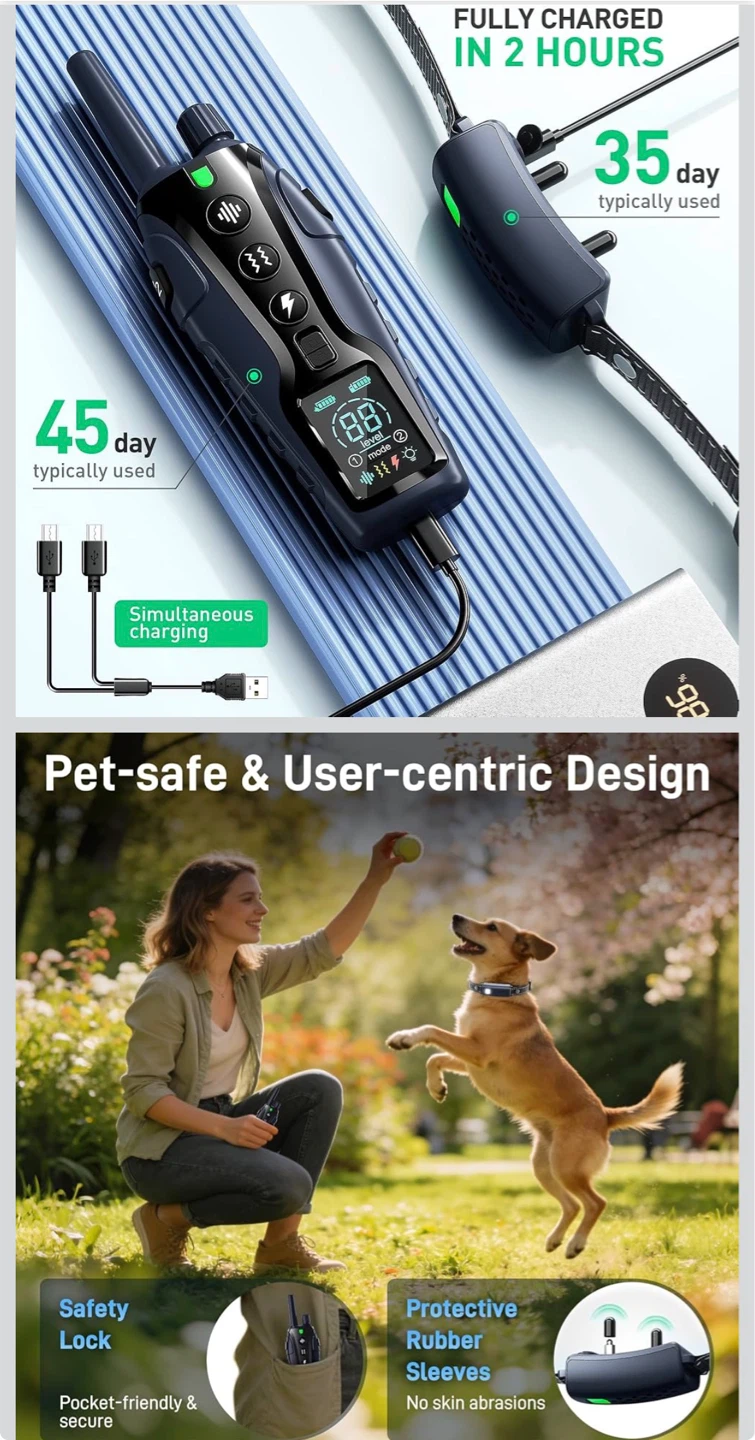 Nικketta Dog Training Collar 3300FT Remote - photo 3