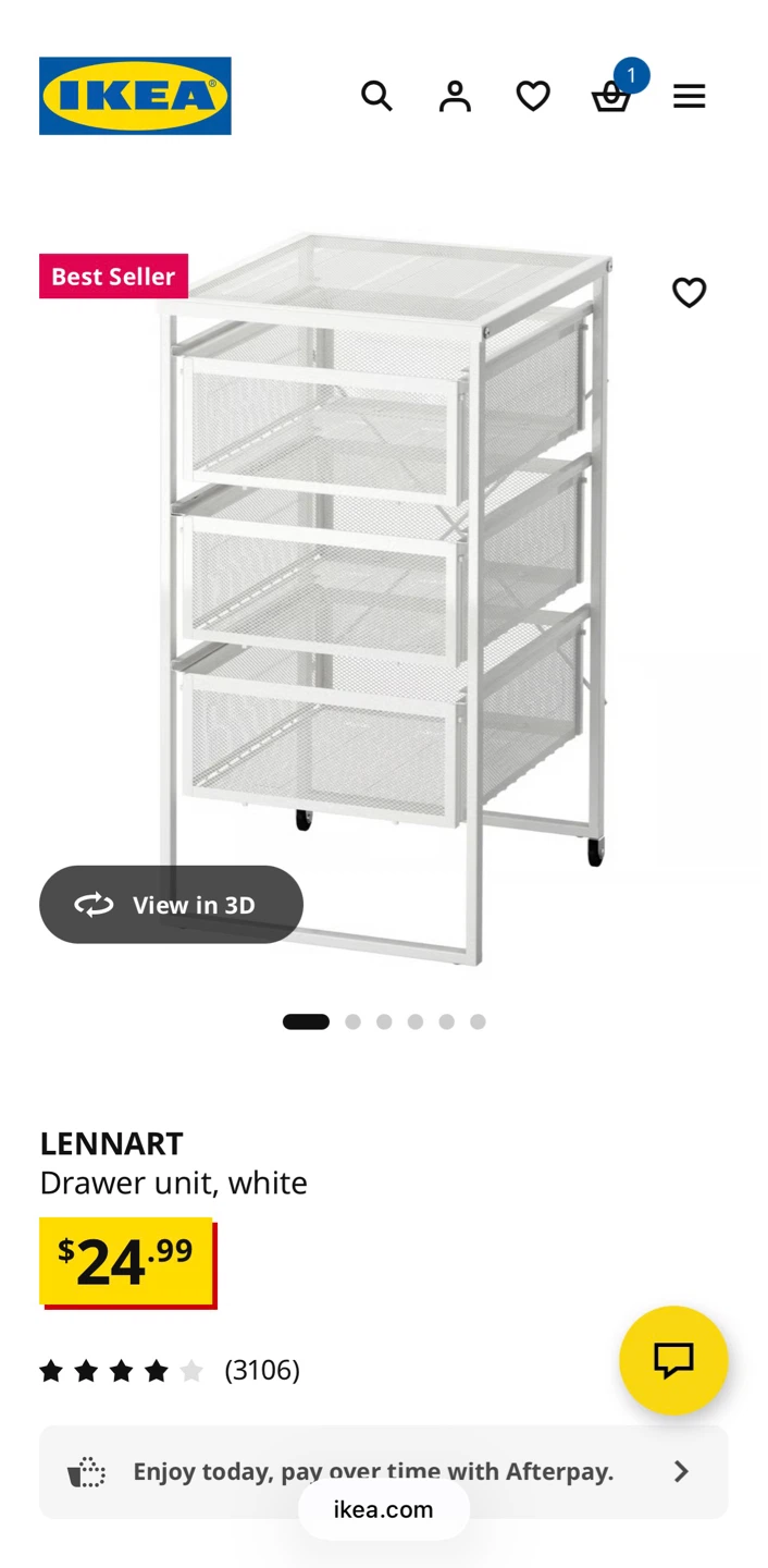 IKEA LENNART Drawer unit, white - photo 2