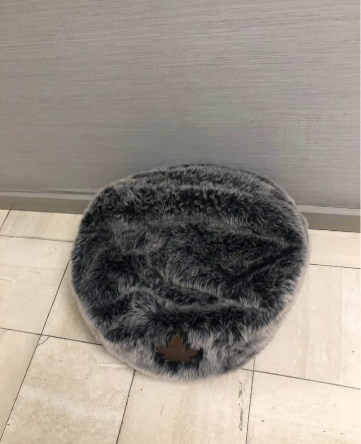 Round Faux Fur Pet Bed