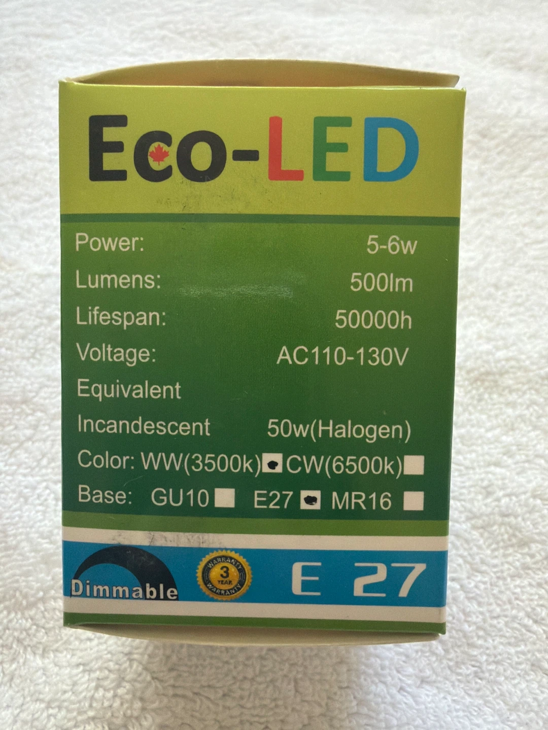 Eco-LED GU10 MR16 Light Bulb - photo 3