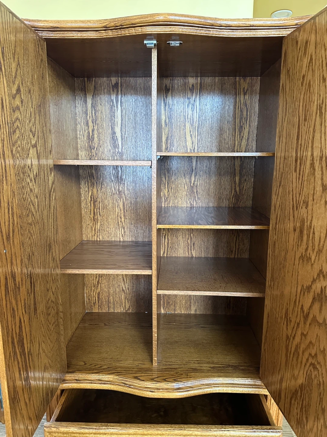Custom 2 Piece Solid Oak Armoire / Wardrobe (CAN DELIVER) - photo 5