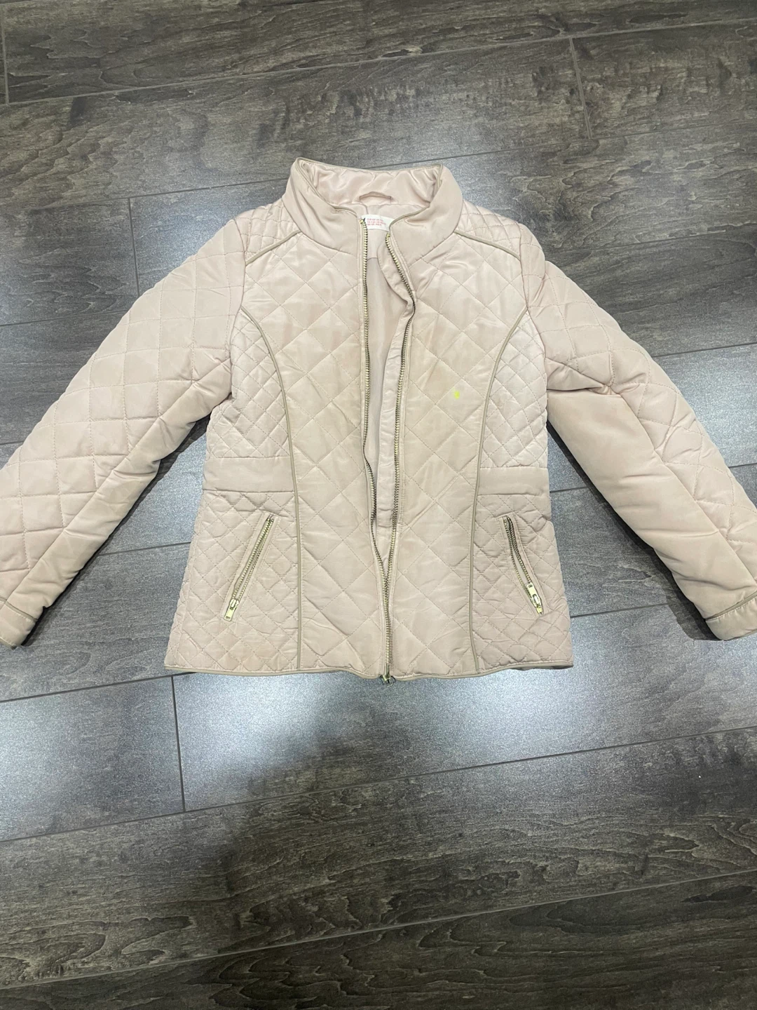 H&M Quilted Jacket - Pink - Size 7-8Y