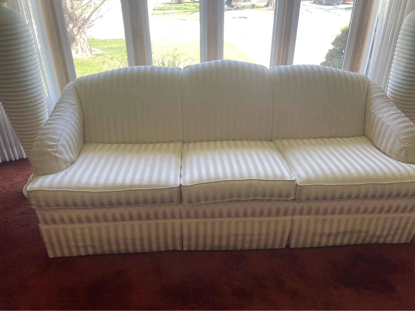 (2) Striped Sofas