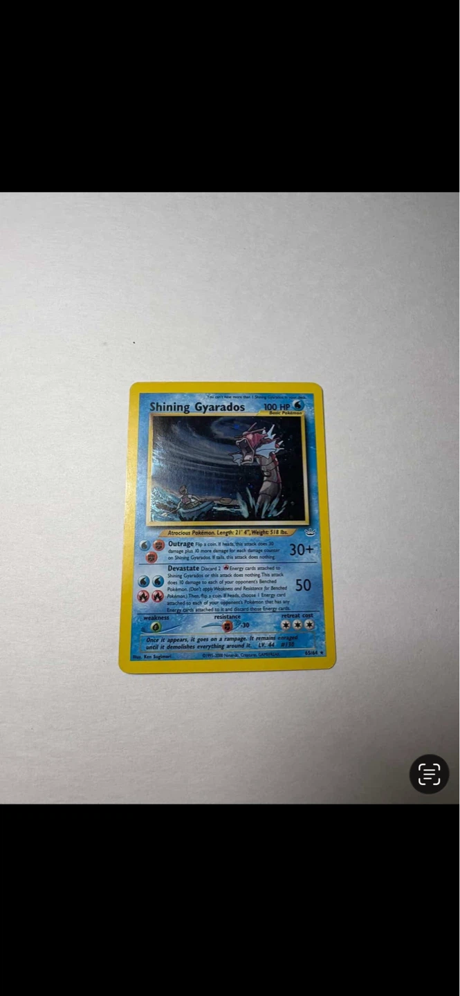 Shining Gyarados Pokemon Card