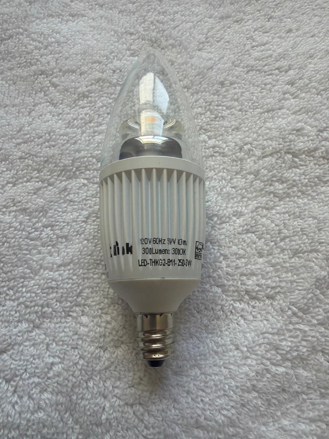Think LED B11 Dimmable Light Bulb 300 Lumens 5W
