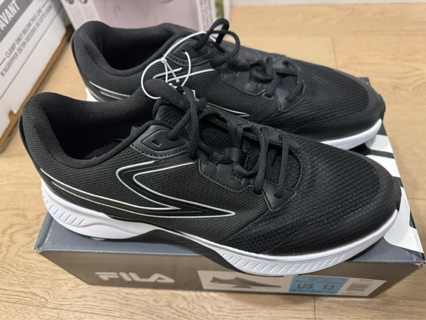 Fila Men's Memory Foam Running Shoes - Black - Size 11/12/13 - photo 2