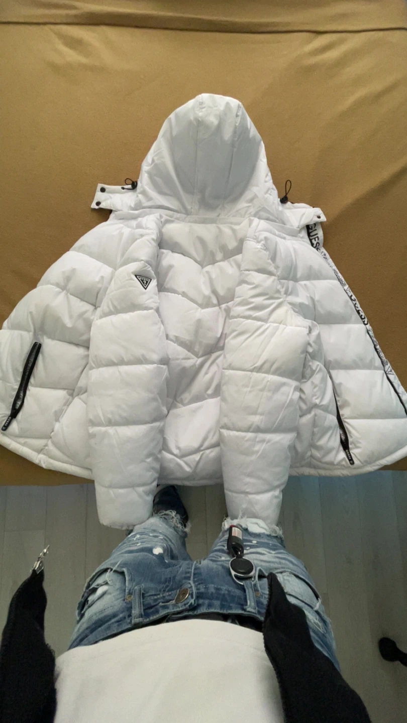 White GUESS Puffer Jacket XL - photo 5