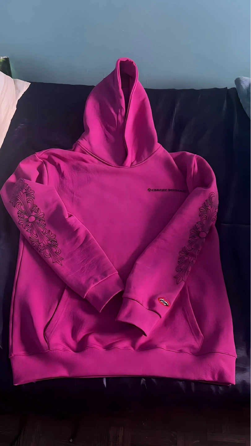 Chrome Hearts Pink Hoodie matty boy collab