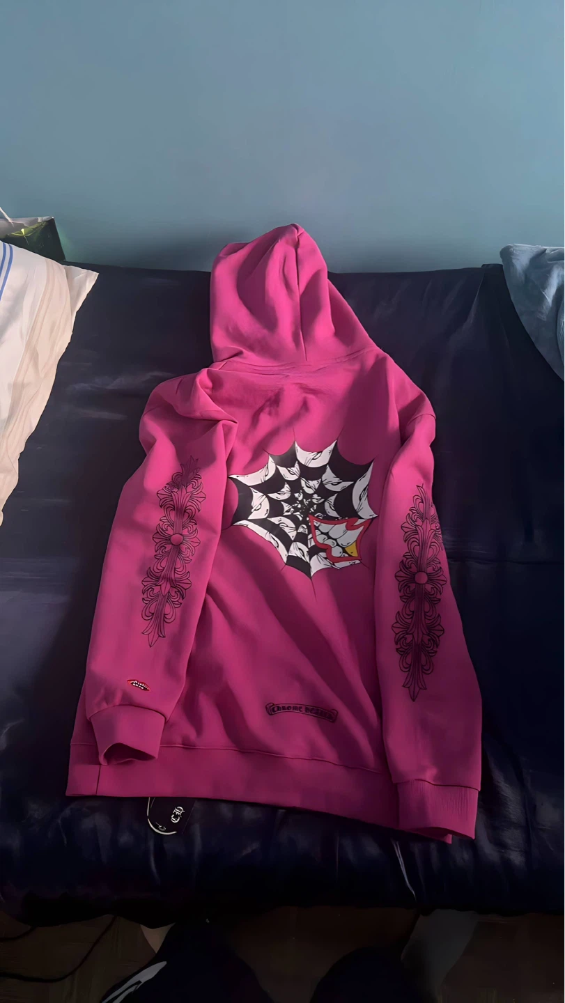 Chrome Hearts Pink Hoodie matty boy collab - photo 3