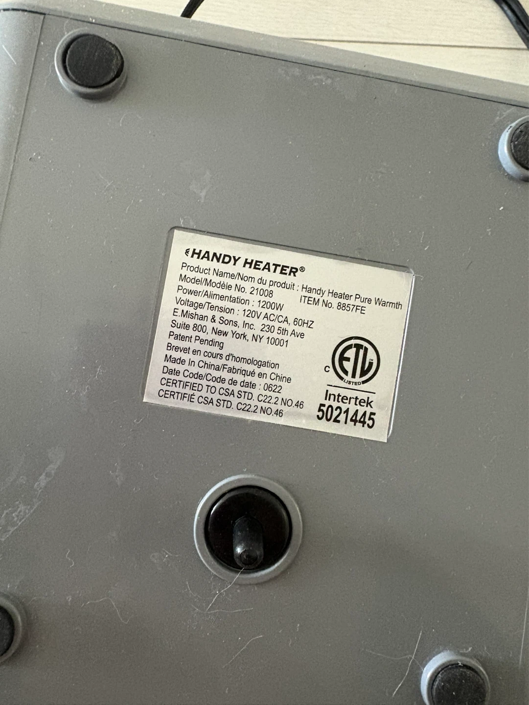 Handy Heater Pure Warmth 2100B - photo 2
