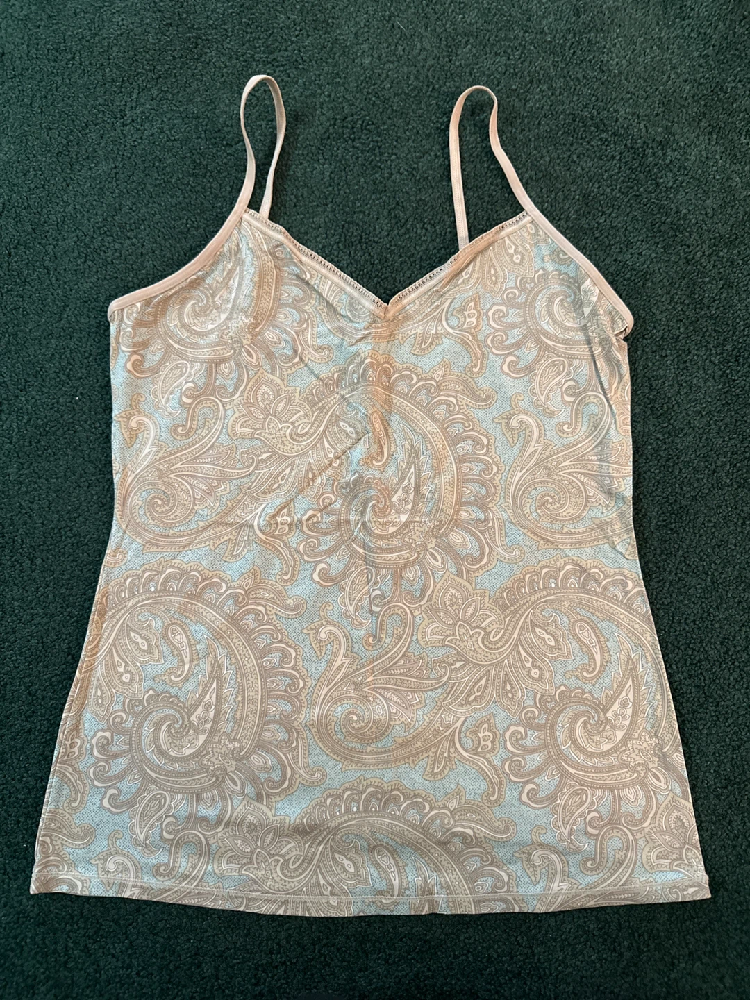 Paisley Print Camisole Tank Top