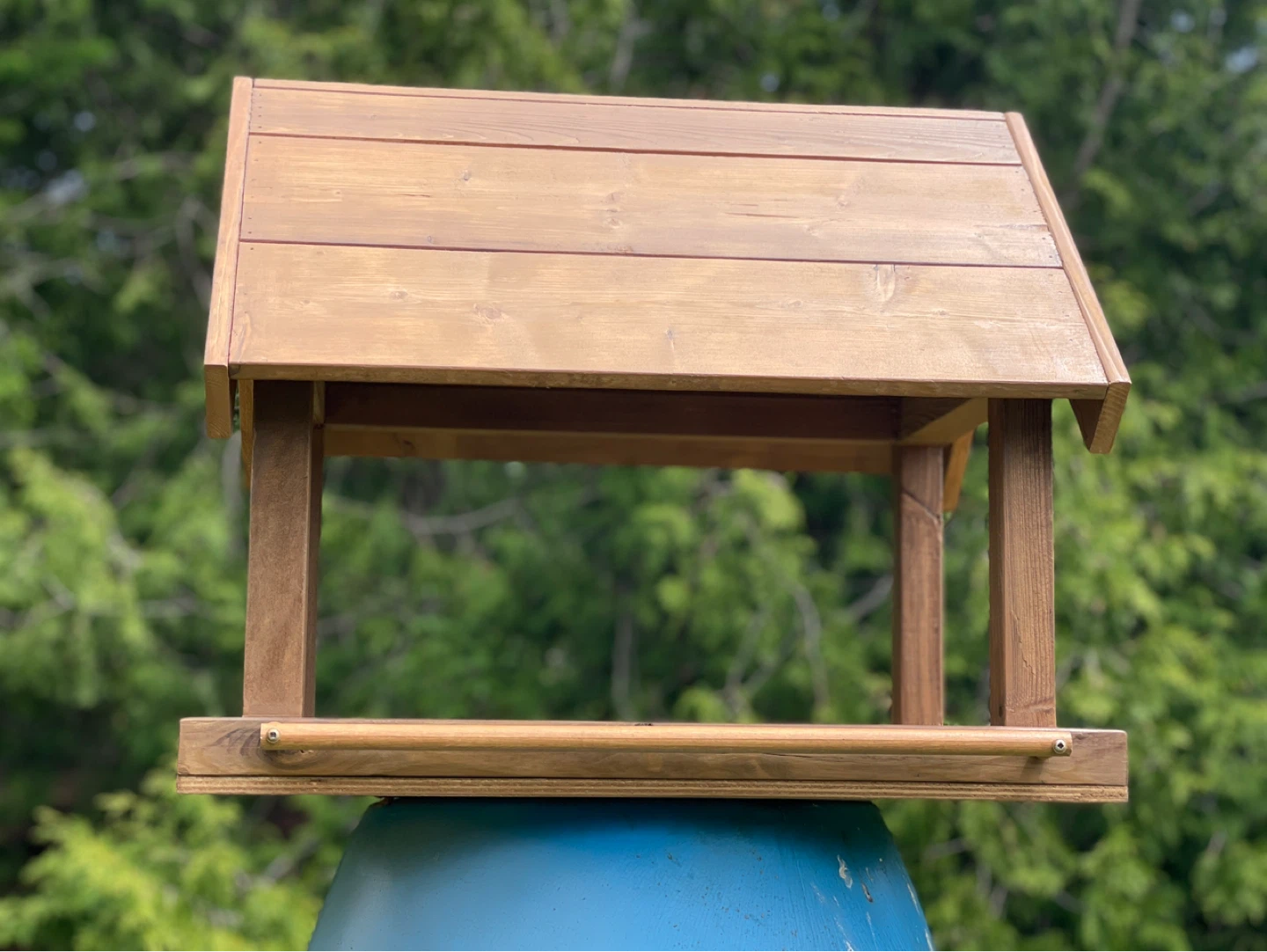 Wooden Bird Feeder