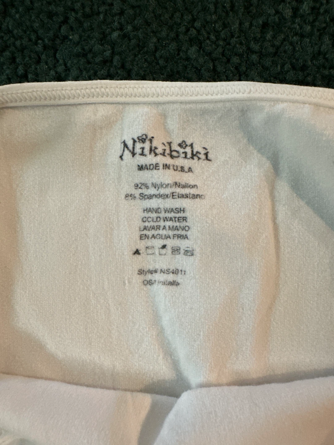Nikibiki White Spaghetti Strap Tank Top OS - photo 3