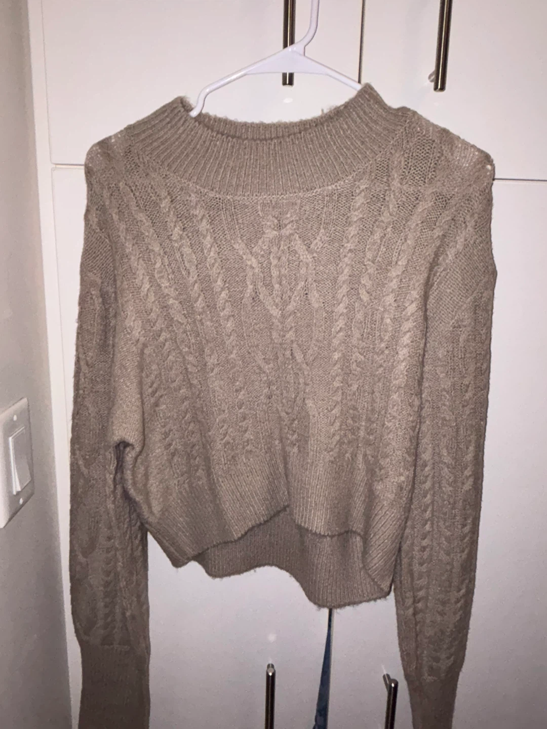 Tan Cable Knit Sweater