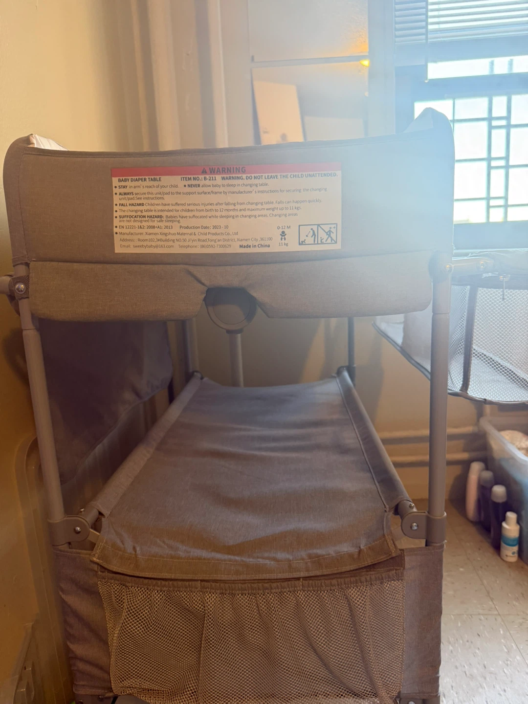 SweeBy Baby Changing Table with Storage Shelves - photo 3