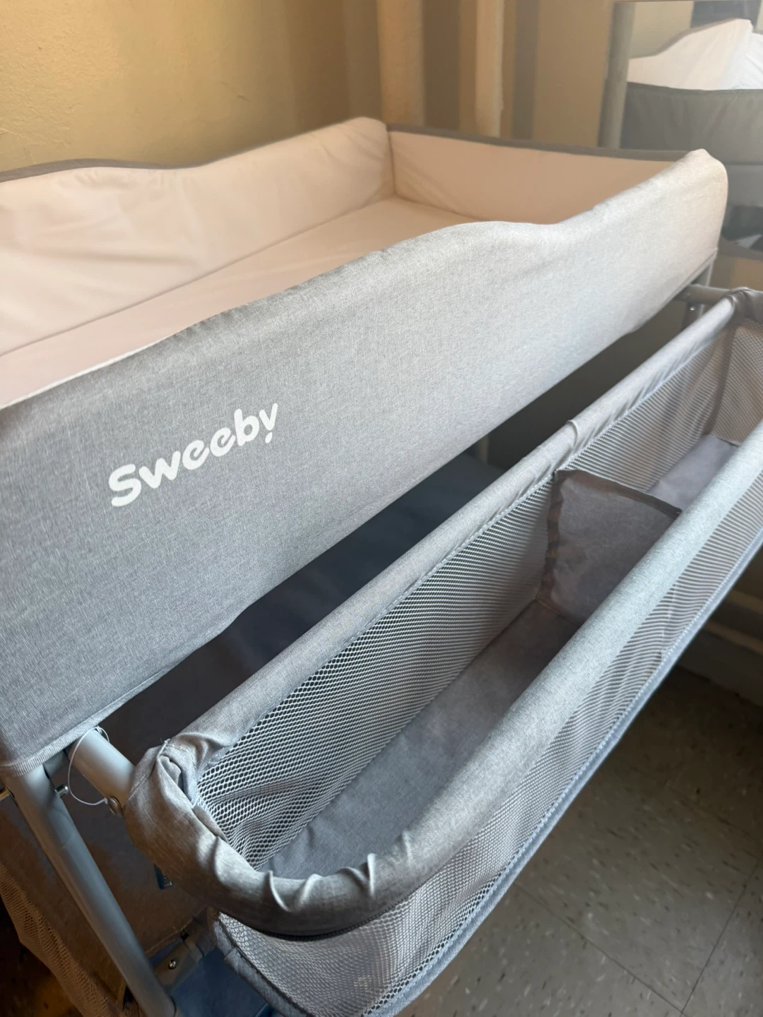 SweeBy Baby Changing Table with Storage Shelves