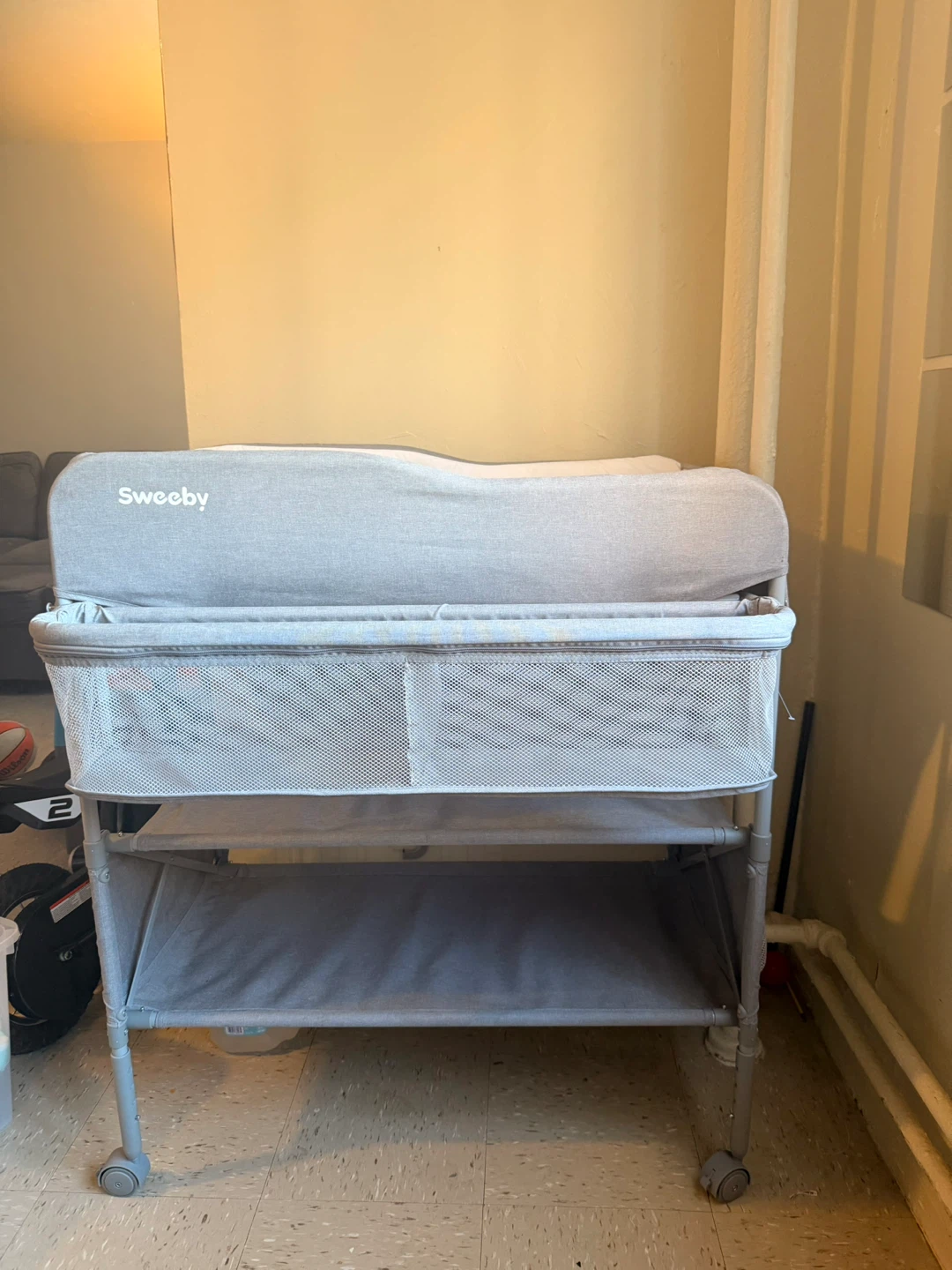 SweeBy Baby Changing Table with Storage Shelves - photo 2