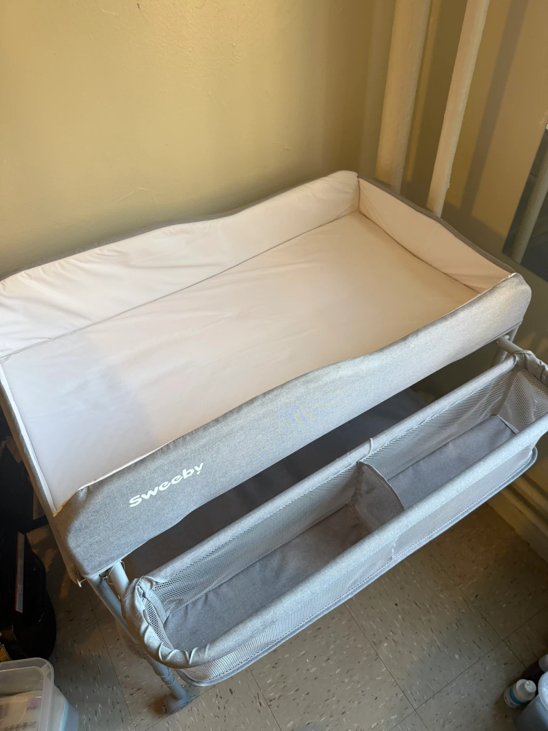 SweeBy Baby Changing Table with Storage Shelves - photo 5