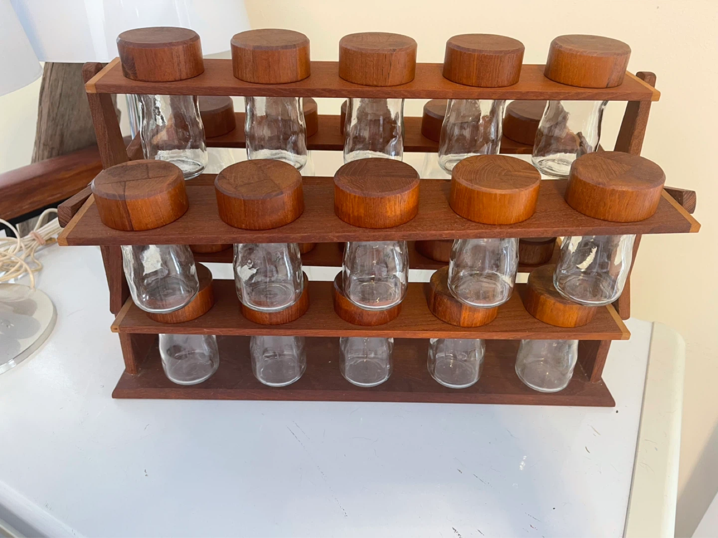 Teak Carousel Spice Rack - photo 2