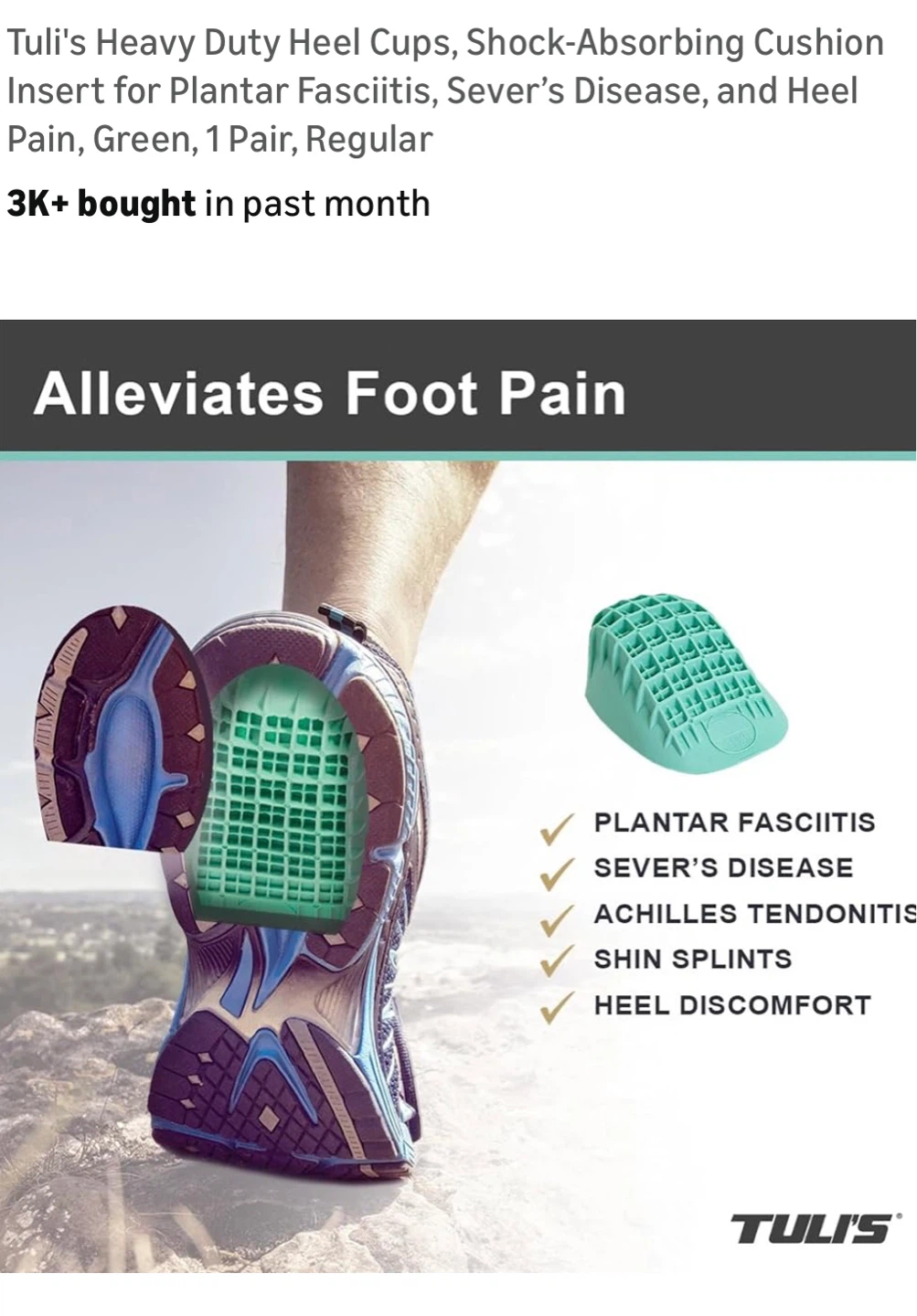 Plantar fascia heel cup