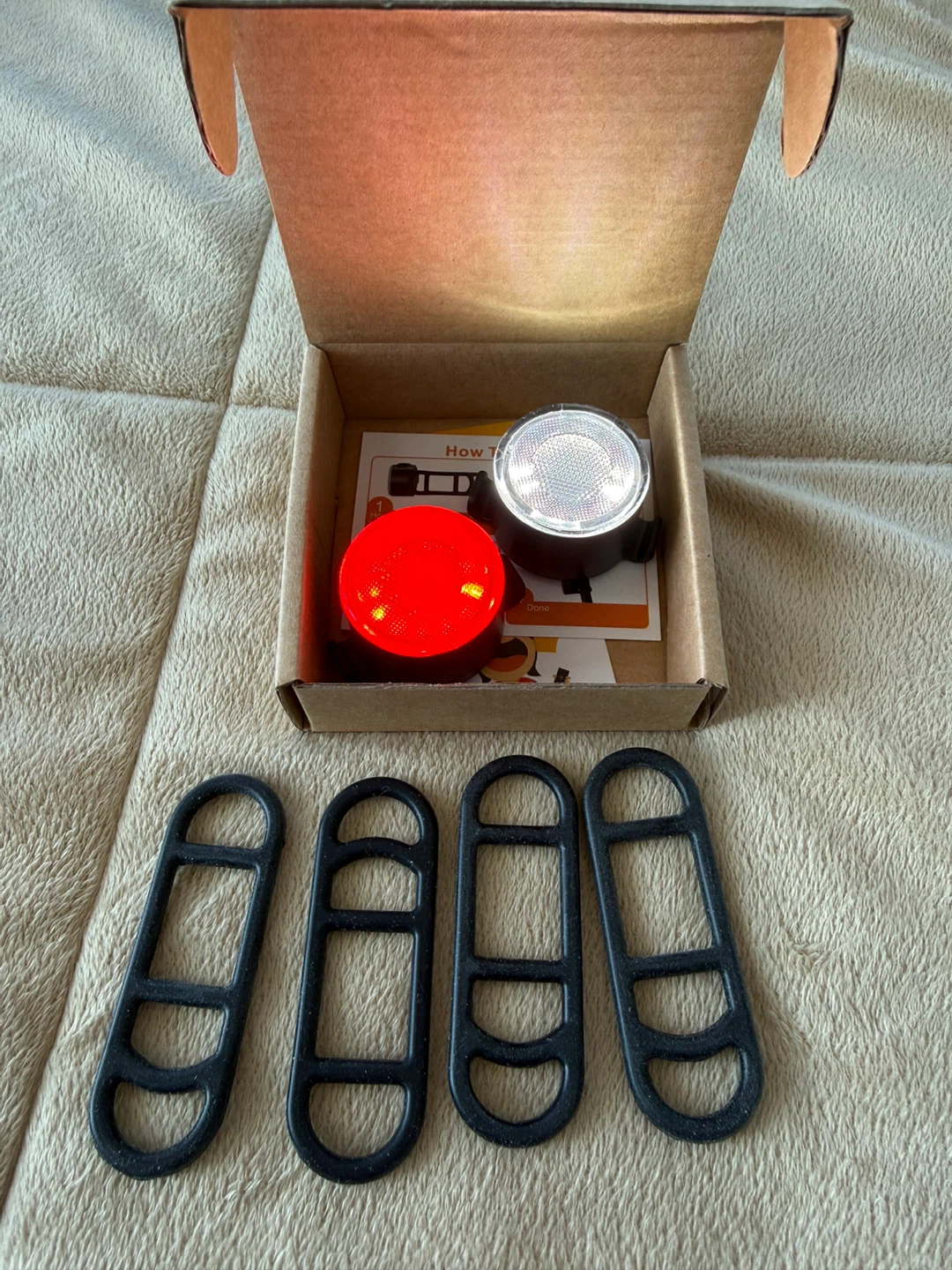 USB Rechargeable Bicycle Light Set - photo 2