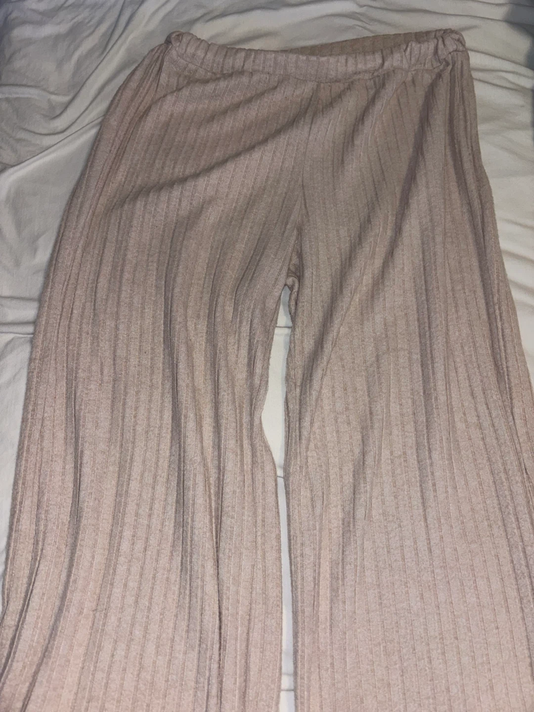 Ribbed Wide Leg Lounge/Beach Pants - photo 2